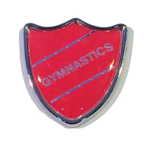 GYMNASTICS shield badge